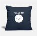 You Are My World Navy Pillow